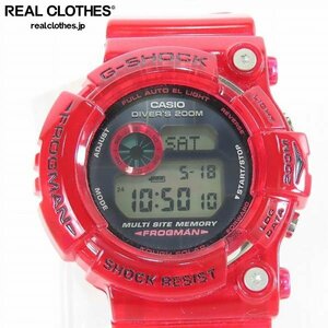 【ジャンク】G-SHOCK/Gショック FROGMAN フロッグマン 第3回 イルクジ キャンディーレッド GW-203K-4JR /000