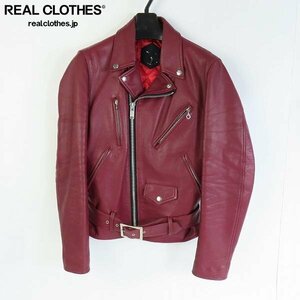 *THE CREATIVE CLAN/ The klieitib Clan Double Rider's / leather jacket cow leather red /080