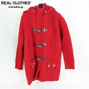 *Bark/ Burke wool knitted duffle coat red /L /080