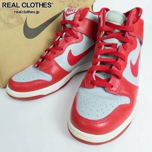 【観賞用】 NIKE/ナイキ DUNK HIGH LE UNLV ULTRAMAN SILVER RED OG ダンク 630335-061/28 /080