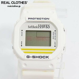 G-SHOCK/Gショック ソフトバンクホークス モデル スクエア DW-5600VTSBH-1TJR【動作未確認】 /000