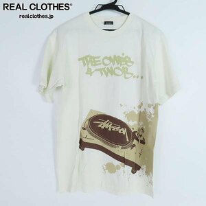 ☆STUSSY/ステューシー レコード プリント 半袖Tシャツ/M　 /LPL