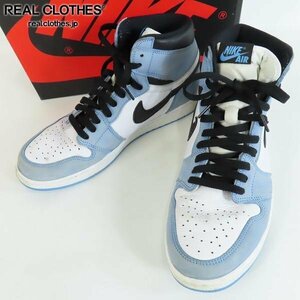 AIR JORDAN 1 RETRO HIGH OG "UNIVERSITY BLUE" 555088-134 （ホワイト/ユニバーシティブルー/ブラック）