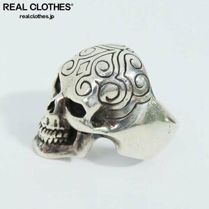 CRAZY PIG DESIGNS/ Crazy Pig en gray b Skull ring 24.5-25.5 number /LPL