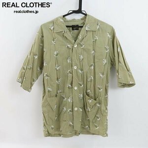 *NEEDLES/ Needles Cabana Shirt-Plant Emb общий рисунок рубашка с коротким рукавом IN166/M /LPL