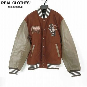 ☆【未使用】WIND AND SEA /ウィンダンシー スタジャン 22AW Varsity Jacket/バーシティジャケット スタジャン/WDS-13TH-08/XL /080