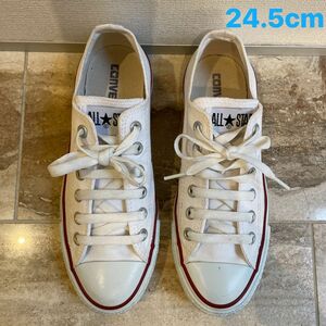 コンバース CONVERSE オールスター ホワイト 白 スニーカー24.5