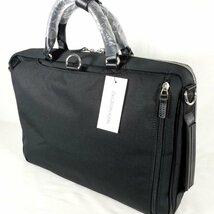 新品 即決 定価38,500円 CK カルバンクライン 黒 3WAY ビジネスバッグ A4 ダブルルーム セットアップ対応 CK CALVIN KLEIN メンズ 【3090】_画像6