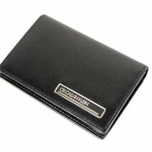 新品 定価11,000円 カルバンクライン CK CALVIN KLEIN 黒 牛革 名刺入れ カードケース メンズ 箱付き 【3168】_画像2