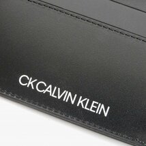 新品 定価11,000円 カルバンクライン CK CALVIN KLEIN 黒 牛革 名刺入れ カードケース メンズ 箱付き 【3168】_画像8