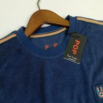 新品 即決 ポールスミス 半袖カットソー パイル地 POPバニー刺繍 L アーティストストライプ Tシャツ Paul Smith POP メンズ 【2422a】_画像9