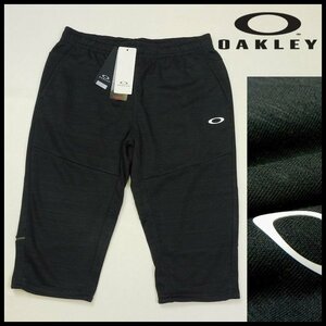  new goods Oacley OAKLEY 3/4 pants cropped pants L(79-84cm) black ENHANCE LT FLEECE3/4 PANT. sweat speed . men's [B2636]