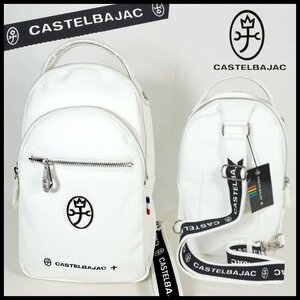  new goods regular price 19,800 jpy Castelbajac CASTELBAJAC white halogen one shoulder bag body bag diagonal .. men's [3110]