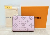 ☆美品☆ LOUIS VUITTON ルイヴィトン マヒナ ポルトフォイユ・クレア M80629 ICタグ ☆正規品 ☆箱・袋付属 ☆イニシャルなし_画像2