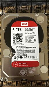 Western Digital RED WD60EFRX 6TB NAS用HDD WDC SATA 3.5インチ Y7EC