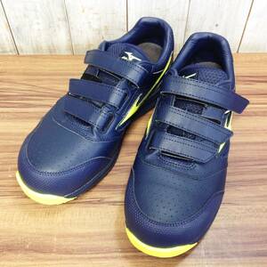 [TH-2391] secondhand goods MIZUNO Mizuno safety shoes almighty LSI2 22L size :25.0cm touch fasteners type color : navy 