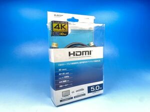 新品 ELECOM HDMI ケーブル 5.0m イーサネット対応 4K 2K ハイスピード HDMIケーブル DH-HD14ER50BK 5m エレコム 0505U2401/230