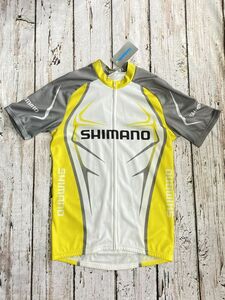 新品 SHIMANO ショートスリーブジャージ XL メンズ 黄色 イエロー 男性用 半袖 ジャージ シマノ 0502M2403/230