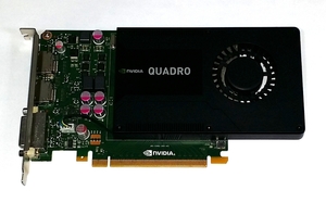 送料無料 NVIDIA Quadro k2000(GDDR5 2GB VRAM)1スロット 補助電源不要 ベンチ二種類で動作確認済み　即決あり（管理番号0605）