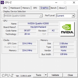 送料無料 NVIDIA Quadro k2000(GDDR5 2GB VRAM)1スロット 補助電源不要 ベンチ二種類で動作確認済み 即決あり（管理番号0605）の画像5