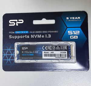 Silicon Power M.2 SSD 512TB PCIe Gen3x4 SP512GBP34A60M28