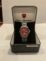 中古 美品 トニーノランボルギーニ 腕時計 クオーツ レッド　メンズ Tonino Lamborghini 中古美品_画像1