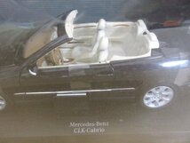 未開封品　AUTO　ART「MERCEDES BENZ CLK-CABRIO」1：18　オートアート　メルセデスベンツ　箱長さ34cm　送料無料！_画像3