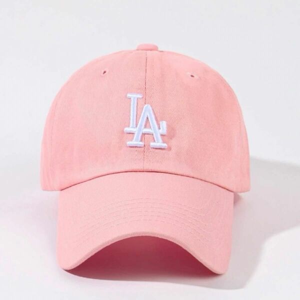 新品 LA キャップ ピンク 帽子 FREE MLB