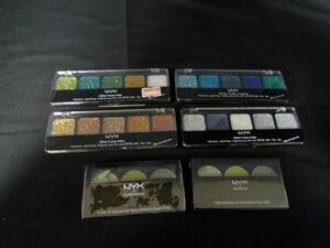 未使用 コスメ 未開封 NYX アイシャドウ グリッタークリームパレット 6点セット