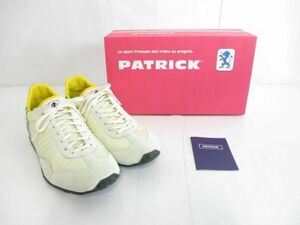  beautiful goods Patrick PATRICK low cut sneakers 232300 45(28cm) eggshell white green men's 
