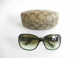  superior article Coach COACH flower sunglasses glasses glasses S476A green group lady's 