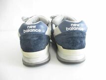 良品 ニューバランス New Balance ローカットスニーカー CM996CA2 スエード ネイビー 紺 23cm レディース_画像5