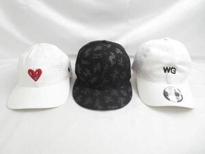 中古 ニューエラ New Era キースへリング ディズニー 和牛 コラボキャップ 帽子 3点 ONE サイズ表記なし