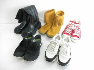  used X-girl Nike Converse sneakers boots 5 point 23 23.5cm lady's shoes shoes 