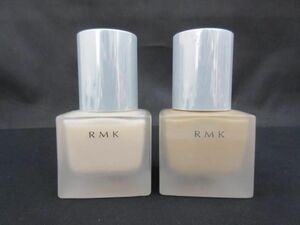 中古 コスメ RMK リクイドファンデーション 102 30ml メイクアップベース 30ml 2点