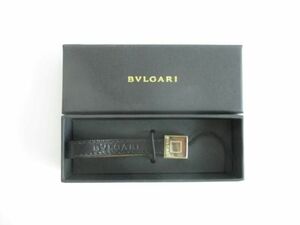 未使用 ブルガリ BVLGARI スマホ 携帯ストラップ キーホルダー 黒 ブラック レザー イタリア製 服飾小物