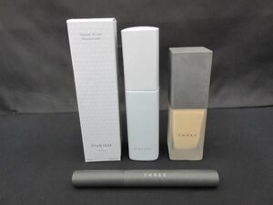 中古 THREE FIVEISM フローレスエシリアル フルイド ファンデーション 100 30ml 等 3点 ファンデーション