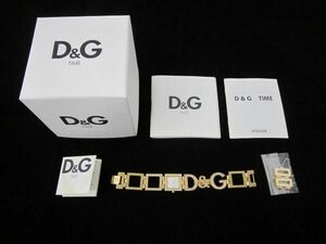  Dolce & Gabbana D&G Night &tei wristwatch 3729250329 quartz Gold square lady's 