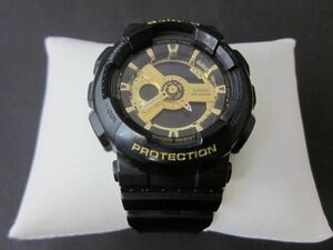 中古 カシオ CASIO ベビーG Baby-G BA-110 ブラック×ゴールド 服飾小物 レディース