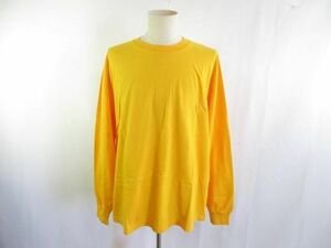 未使用 タグ付き ロサンゼルスアパレル 長袖Tシャツ XL ゴールド GOLD USAコットン 1807GD ユニセックス