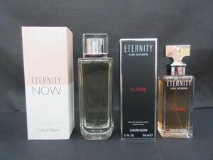 未使用 カルバンクライン Calvin Klein 香水 レディース エタニティ NOW 100ml FOR WOMEN FLAME 50ml 2点 オードパル