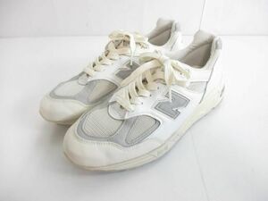 中古 ニューバランス New Balance スニーカー M990TC2 USA製 28.5cm シーソルト/グレー 靴 シューズ