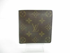 良品 ルイヴィトン LOUIS VUITTON ポルト・フォイユ・マルコ モノグラム CA0051 ブラウン レディース