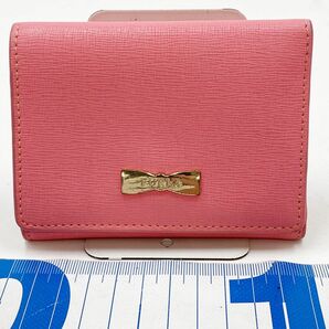 FURLA 3つ折り財布 レザー ピンク