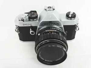 外観良品 ASAHI PENTAX MX 一眼レフ フィルムカメラ ボディ smc PENTAX-M MACRO 1:4 50mm レンズ 動作未確認 ジャンク扱い 