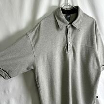 90s Levi's SILVER TAB ポロ シャツ M グレー コットン 鹿の子 プルオーバー リーバイス シルバータブ 80s 00s オールド ビンテージ_画像5