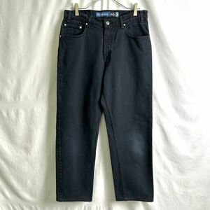 Levi's SILVER TAB バギー デニム パンツ W33×L30 Relaxed 後染め ネイビー サルファ 550 560 シルバータブ 90s 00s ビンテージ