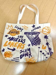 【非売品】レイカーズ　Lakers 入場特典　アメリカ　ロサンゼルス　本場　カバン　バッグ トートバッグ