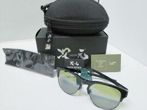 deps デプス JIGEN 偏光サングラス 次元 レトロス RETROS GLOSS BLACK FRAME EASE GREEN／BLUE MIRROR DPS4544565985038