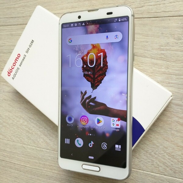 SHARP　AQUOS sense3 アクオスセンス3　美品かと思います　RAM4GB.ROM64GB 　 SH-02M　 LiteやBasicではございません 　　安心のドコモ製　